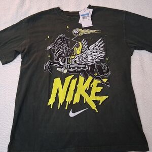 Nike Black Tee with Yellow Graphic